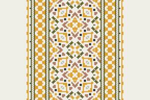 Dhoti Pattern Seamless Mughal architecture Motif embroidery, Pixel Ikat embroidery Design for Print scandinavian pattern saree ethnic nativity gypsy pattern vector