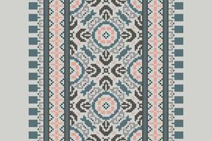 Dhoti Pattern Seamless Scandinavian pattern Motif embroidery, Pixel Ikat embroidery Design for Print pattern vintage flower folk navajo patchwork pattern vector