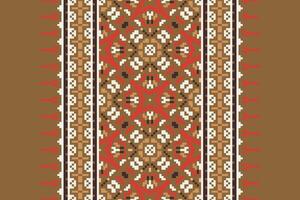 Dhoti Pants Pattern Seamless Native American, Motif embroidery, Pixel Ikat embroidery Design for Print scarf hijab pattern kerchief Pixel Ikat Silk kurti model mughal patterns vector