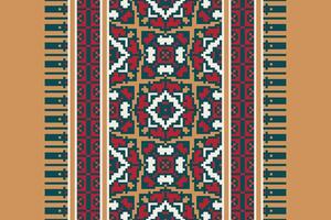 Dhoti Pants Pattern Seamless Native American, Motif embroidery, Pixel Ikat embroidery Design for Print scandinavian pattern saree ethnic nativity gypsy pattern vector