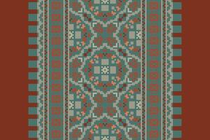Dhoti Pants Pattern Seamless Native American, Motif embroidery, Pixel Ikat embroidery Design for Print scandinavian pattern saree ethnic nativity gypsy pattern vector