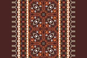 Dhoti Pants Pattern Seamless Native American, Motif embroidery, Pixel Ikat embroidery Design for Print Texture fabric saree sari carpet. kurta patola saree vector