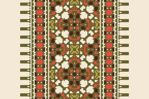 Dhoti Pants Pattern Seamless Bandana print silk Motif embroidery, Pixel Ikat embroidery Design for Print tie dyeing pillowcase sambal puri kurti mughal architecture vector