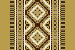 Dhoti Pants Pattern Seamless Bandana print silk Motif embroidery, Pixel Ikat embroidery Design for Print pattern vintage flower folk navajo patchwork pattern vector