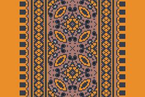 Dhoti Pants Pattern Seamless Mughal architecture Motif embroidery, Pixel Ikat embroidery Design for Print indigenous art aboriginal art pattern floral kurti mughal border vector