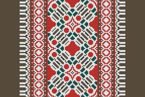 Dhoti Pants Pattern Seamless Mughal architecture Motif embroidery, Pixel Ikat embroidery Design for Print pattern vintage flower folk navajo patchwork pattern vector