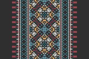 Dhoti Pants Pattern Seamless Scandinavian pattern Motif embroidery, Pixel Ikat embroidery Design for Print pattern vintage flower folk navajo patchwork pattern vector