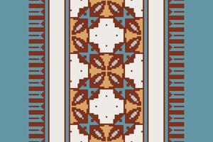 Dhoti Pants Pattern Seamless Scandinavian pattern Motif embroidery, Pixel Ikat embroidery Design for Print scandinavian pattern saree ethnic nativity gypsy pattern vector