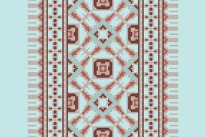 Plazo pattern Seamless Australian aboriginal pattern Motif embroidery, Pixel Ikat embroidery Design for Print endless arabesque cloth dupatta shawl bandana print silk kurta men vector