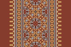 Plazo pattern Seamless Australian aboriginal pattern Motif embroidery, Pixel Ikat embroidery Design for Print tapestry floral kimono repeat pattern lacing spanish motif vector