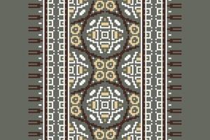 Plazo pattern Seamless Australian aboriginal pattern Motif embroidery, Pixel Ikat embroidery Design for Print pattern vintage flower folk navajo patchwork pattern vector