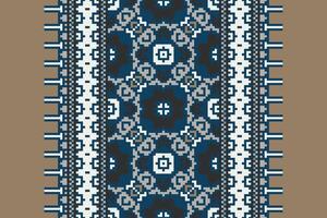 Plazo pattern Seamless Mughal architecture Motif embroidery, Pixel Ikat embroidery Design for Print indonesian batik motif embroidery native american kurta mughal design vector