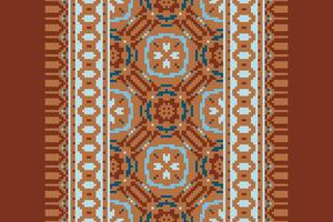 Plazo pattern Seamless Mughal architecture Motif embroidery, Pixel Ikat embroidery Design for Print lace pattern turkish ceramic ancient egypt art jacquard pattern vector