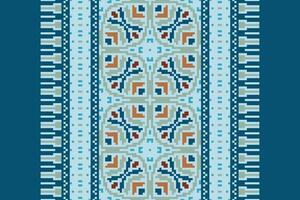 Plazo pattern Seamless Mughal architecture Motif embroidery, Pixel Ikat embroidery Design for Print kurta pattern mughal motifs tapestry pattern floral repeat vector