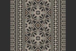 Plazo pattern Seamless Scandinavian pattern Motif embroidery, Pixel Ikat embroidery Design for Print kurta pattern mughal motifs tapestry pattern floral repeat vector
