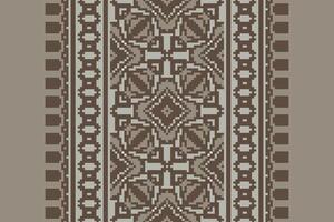 Plazo pattern Seamless Scandinavian pattern Motif embroidery, Pixel Ikat embroidery Design for Print tie dyeing pillowcase sambal puri kurti mughal architecture vector