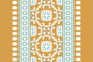 Banarasi Pattern Seamless Native American, Motif embroidery, Pixel Ikat embroidery Design for Print australian curtain pattern geometric pillow model kurti mughal flowers vector