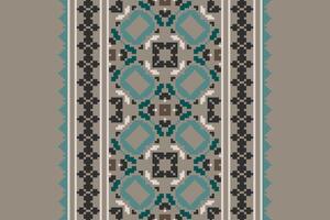 Plazo pattern Seamless Scandinavian pattern Motif embroidery, Pixel Ikat embroidery Design for Print tapestry floral kimono repeat pattern lacing spanish motif vector