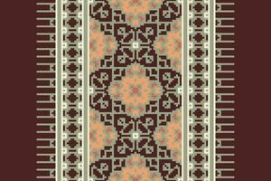 Banarasi Pattern Seamless Native American, Motif embroidery, Pixel Ikat embroidery Design for Print kurta pattern mughal motifs tapestry pattern floral repeat vector
