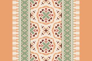 Banarasi Pattern Seamless Native American, Motif embroidery, Pixel Ikat embroidery Design for Print scarf hijab pattern kerchief Pixel Ikat Silk kurti model mughal patterns vector