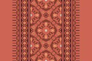Banarasi Pattern Seamless Bandana print silk Motif embroidery, Pixel Ikat embroidery Design for Print kurta pattern mughal motifs tapestry pattern floral repeat vector