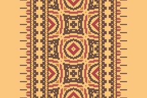 Banarasi Pattern Seamless Australian aboriginal pattern Motif embroidery, Pixel Ikat embroidery Design for Print jacquard slavic pattern folklore pattern kente arabesque vector