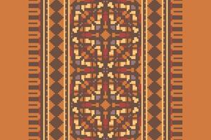 Banarasi Pattern Seamless Mughal architecture Motif embroidery, Pixel Ikat embroidery Design for Print endless arabesque cloth dupatta shawl bandana print silk kurta men vector