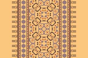 Banarasi Pattern Seamless Australian aboriginal pattern Motif embroidery, Pixel Ikat embroidery Design for Print pattern vintage flower folk navajo patchwork pattern vector