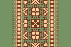 Banarasi Pattern Seamless Scandinavian pattern Motif embroidery, Pixel Ikat embroidery Design for Print endless arabesque cloth dupatta shawl bandana print silk kurta men vector