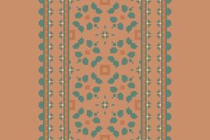 Banarasi Pattern Seamless Mughal architecture Motif embroidery, Pixel Ikat embroidery Design for Print jacquard slavic pattern folklore pattern kente arabesque vector