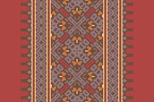 Banarasi Pattern Seamless Australian aboriginal pattern Motif embroidery, Pixel Ikat embroidery Design for Print scandinavian pattern saree ethnic nativity gypsy pattern vector