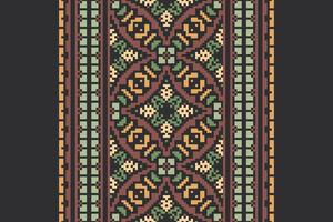 Banarasi Pattern Seamless Mughal architecture Motif embroidery, Pixel Ikat embroidery Design for Print kurta pattern mughal motifs tapestry pattern floral repeat vector