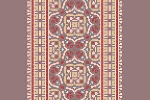 Kurti Pattern Seamless Native American, Motif embroidery, Pixel Ikat embroidery Design for Print jacquard slavic pattern folklore pattern kente arabesque vector