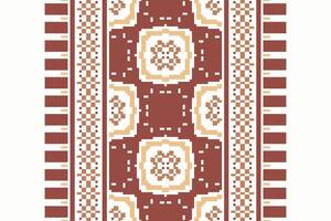 Kurti Pattern Seamless Bandana print silk Motif embroidery, Pixel Ikat embroidery Design for Print kurta pattern mughal motifs tapestry pattern floral repeat vector
