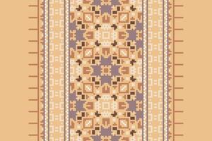 Kurti Pattern Seamless Bandana print silk Motif embroidery, Pixel Ikat embroidery Design for Print jacquard slavic pattern folklore pattern kente arabesque vector