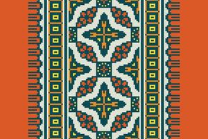 Kurti Pattern Seamless Australian aboriginal pattern Motif embroidery, Pixel Ikat embroidery Design for Print indonesian batik motif embroidery native american kurta mughal design vector