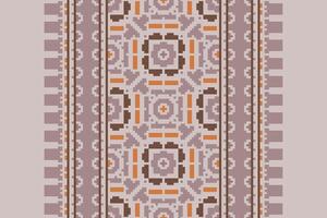 Kurti Pattern Seamless Bandana print silk Motif embroidery, Pixel Ikat embroidery Design for Print egyptian hieroglyphs tibetan geo pattern vector