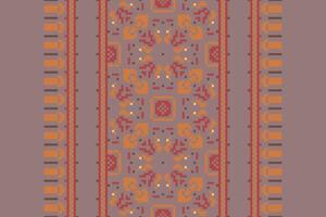 Kurti Pattern Seamless Mughal architecture Motif embroidery, Pixel Ikat embroidery Design for Print jacquard slavic pattern folklore pattern kente arabesque vector