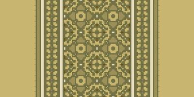 Tie dye Pattern Seamless Mughal architecture Motif embroidery, Pixel Ikat embroidery Design for Print tapestry floral kimono repeat pattern lacing spanish motif vector