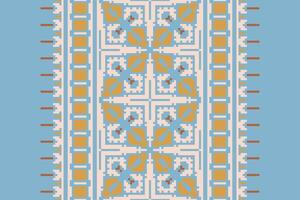 Ghagra Pattern Seamless Native American, Motif embroidery, Pixel Ikat embroidery Design for Print scarf hijab pattern kerchief Pixel Ikat Silk kurti model mughal patterns vector