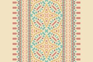 Ghagra Pattern Seamless Native American, Motif embroidery, Pixel Ikat embroidery Design for Print tie dyeing pillowcase sambal puri kurti mughal architecture vector