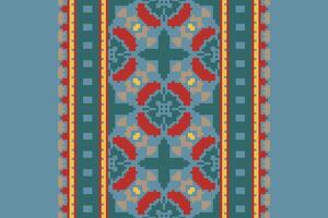 Ghagra Pattern Seamless Native American, Motif embroidery, Pixel Ikat embroidery Design for Print scandinavian pattern saree ethnic nativity gypsy pattern vector