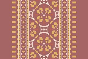Ghagra Pattern Seamless Native American, Motif embroidery, Pixel Ikat embroidery Design for Print pattern vintage flower folk navajo patchwork pattern vector