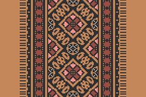 Ghagra Pattern Seamless Bandana print silk Motif embroidery, Pixel Ikat embroidery Design for Print pattern vintage flower folk navajo patchwork pattern vector