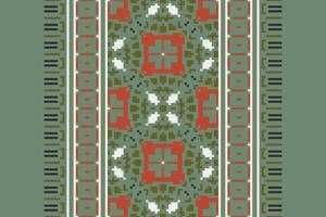Ghagra Pattern Seamless Australian aboriginal pattern Motif embroidery, Pixel Ikat embroidery Design for Print kurta pattern mughal motifs tapestry pattern floral repeat vector