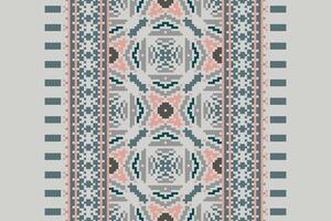 Ghagra Pattern Seamless Mughal architecture Motif embroidery, Pixel Ikat embroidery Design for Print kurta pattern mughal motifs tapestry pattern floral repeat vector