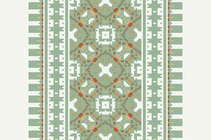 Ghagra Pattern Seamless Australian aboriginal pattern Motif embroidery, Pixel Ikat embroidery Design for Print egyptian pattern tibetan mandala bandanna vector
