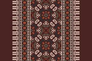 Ghagra Pattern Seamless Mughal architecture Motif embroidery, Pixel Ikat embroidery Design for Print jacquard slavic pattern folklore pattern kente arabesque vector