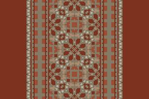 Ghagra Pattern Seamless Scandinavian pattern Motif embroidery, Pixel Ikat embroidery Design for Print pattern vintage flower folk navajo patchwork pattern vector