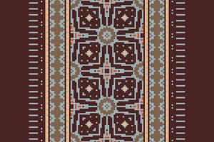 Motif folklore pattern Seamless Native American, Motif embroidery, Pixel Ikat embroidery Design for Print jacquard slavic pattern folklore pattern kente arabesque vector